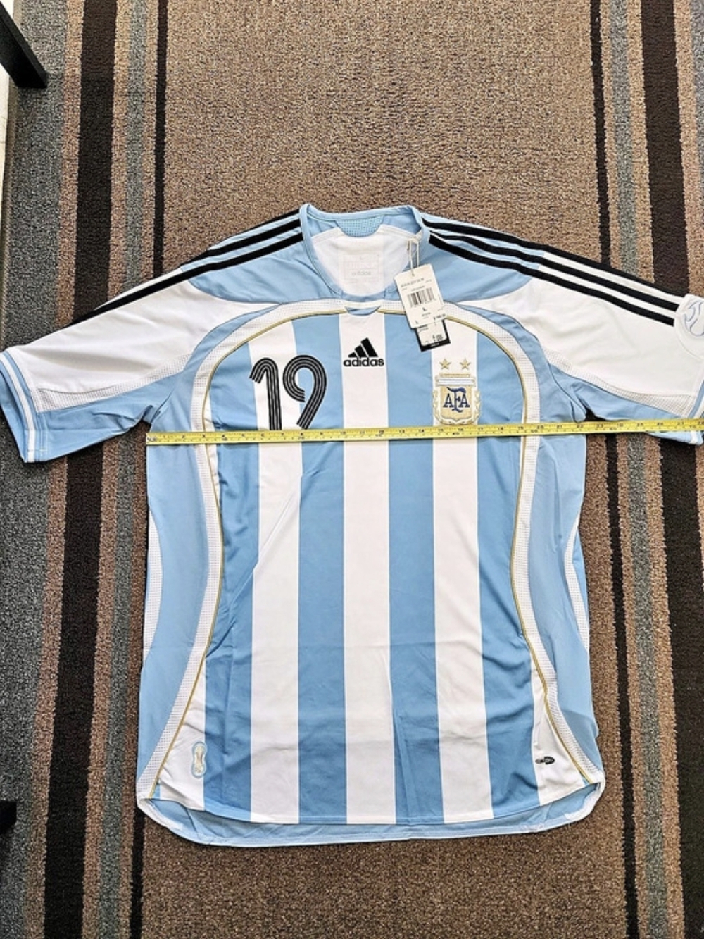 adidas Argentina Messi 19 Jersey Blue & White Size Large NWT